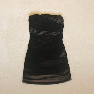 Speechless Strapless Little Layered Black Dress